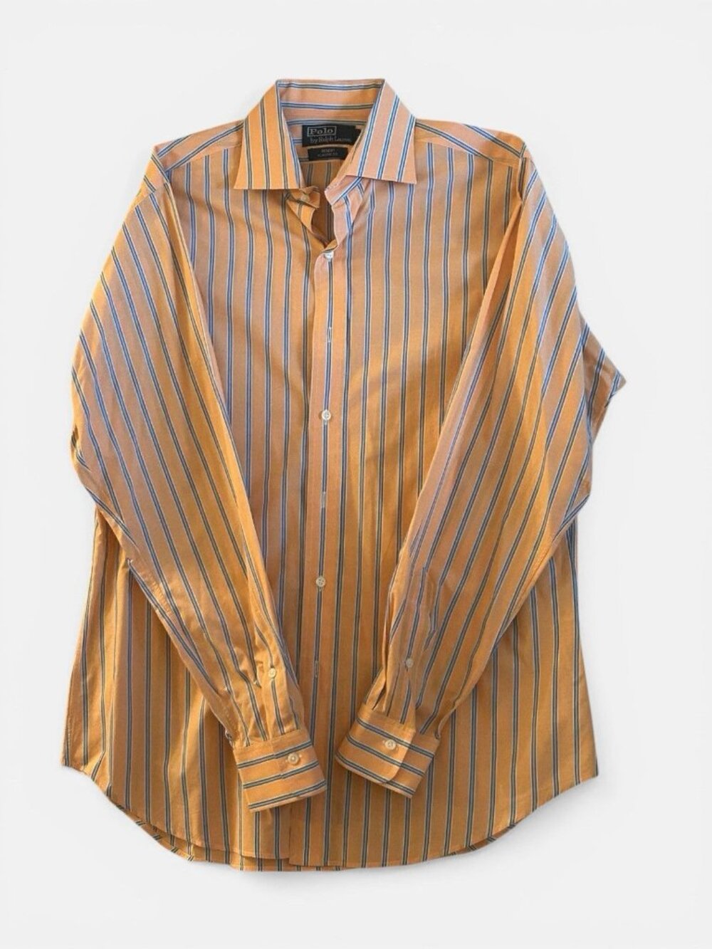 Polo Ralph Lauren Regent Oxford shirt men's 15 1/2 medium striped long sleeve